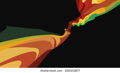 Abstract modern art composition for design