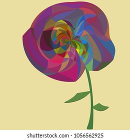 Abstract modern art composition for design
