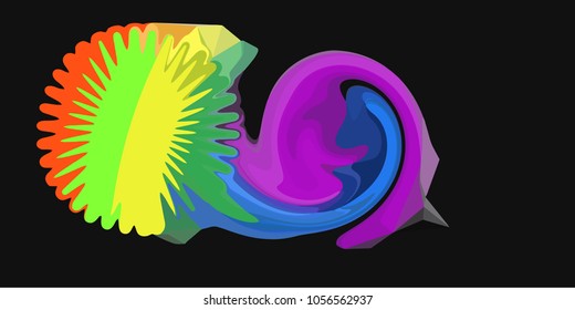 Abstract modern art composition for design