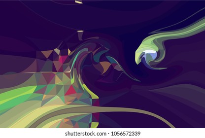 Abstract modern art composition for design