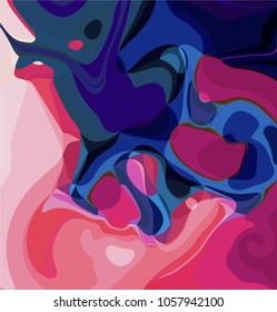 Abstract modern art composition for design