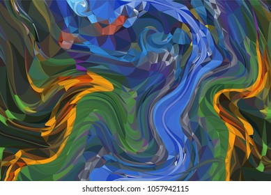 Abstract modern art composition for design