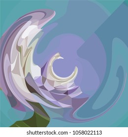Abstract modern art composition for design