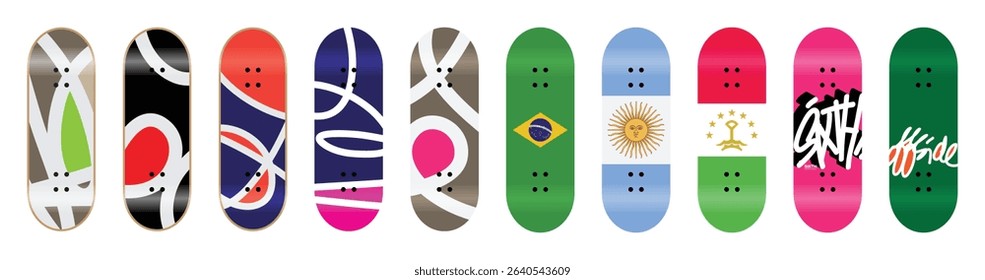Abstract Modern Art Curve Lines Geometrical Background
Brazil Wales Argentina Tajikistan Graffiti
Fingerboard Skateboard Deck Graphics Design Preview Mockup Template