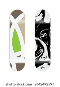 Abstract Modern Art Curve Lines Geometrical Background Pattern
Oil Spill
Fingerboard Skateboard Deck Graphics Design Preview Mockup Template