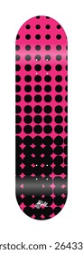 Abstract Modern Art Curve Lines Geometrical Background Pattern
Oil Spill Halftone dots
Fingerboard Skateboard Deck Graphics Design Preview Mockup Template