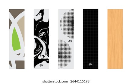Abstract Modern Art Curve Lines Geometrical Background Pattern Shapes Texture
Ireland Marble Wood 
Fingerboard Skateboard Deck Graphics Design Preview Mockup Template