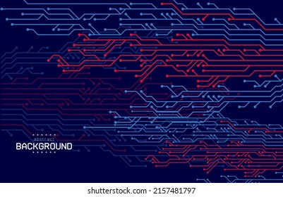 Abstract Modern Art Dataline With Connection On Navy Blue Background Can Be Use For Advertisement Banner Product Package Design Food And Beverage Website Template Comunication Vector Eps.