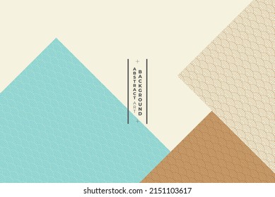 abstract modern art geometry shape in gradient blue brown on white wallpaper can be use for notebook cover website template travel brochure vector eps.