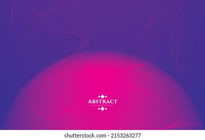 abstract modern art gradient flow curve on violet background can be use for product label food and beverage technology advertisement package design vector eps.