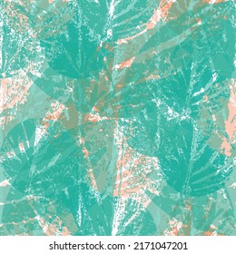 Abstract modern art illustration with tropical leaves, grunge, doodles, minimal elements, rounded rosettes. Trendy Graphic Design for Design for fashion , fabric, wrapping and all prints on white