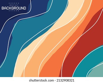 abstract modern art rainbow curve pastel  background can be use for website template decoration product label food and drink technology presentation box art vector eps