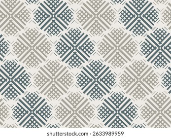 Abstract modern art seamless pattern with round texture pattern. simple shapes in beige and gray colors.
