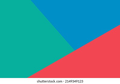 abstract modern art in triangle geometry shape on blue emeral green and red can be use technology presentation package website template notebook cover product label vector eps.