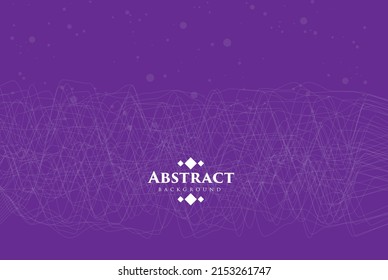 abstrait art moderne flux de ligne blanche sur fond violet peut être utilisé pour l'étiquette de produit nourriture et boissons technologie publicité de l'emballage conception vectorielle eps.