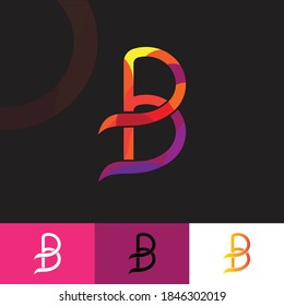 Abstraktes, modernes "B"-Brieflogo. Das ist buntes Design. Ich hoffe, es gefällt dir.