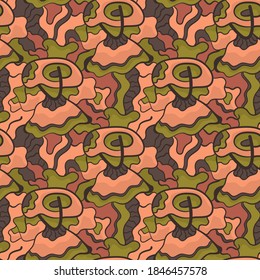 Abstract modern backdrop with hand drawn seamless pattern for your creative design