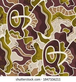 Abstract modern backdrop with hand drawn seamless pattern for your creative design