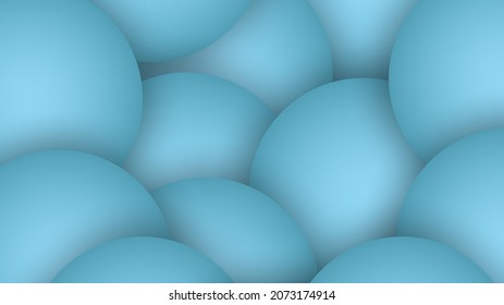 Abstract Modern Background with 3D Ball or Balloon Element and Soft Blue Color