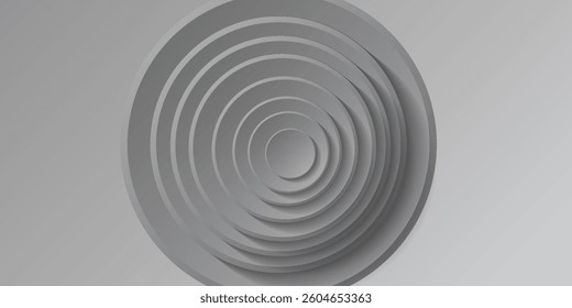 Abstract modern Background with 3d circle white papercut layer