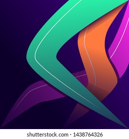 Abstract Modern Background 3D Vector