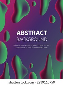 Abstract modern background. 3d vector 