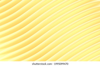 Abstract modern background with 3d waves in motion forming texture with flares of golden metal