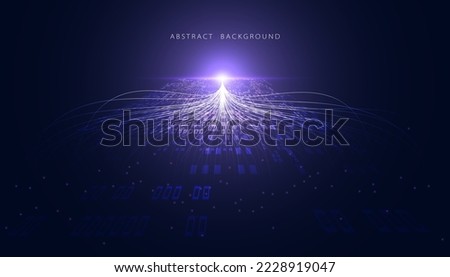 abstract modern background ai artificial intelligence concept big data network digital link atomic purple background cloud big storage on a modern background