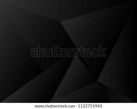 Abstract .Modern background. Black polygon . vector