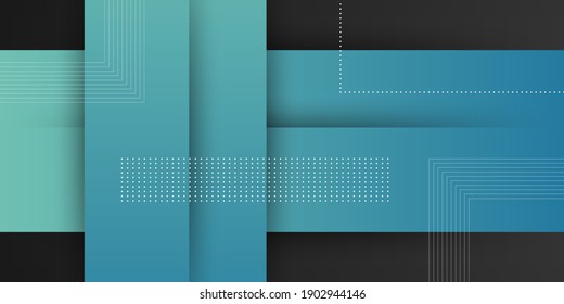 Abstract Modern Background with Blue Gradient Pastel Color and Square Shape Element