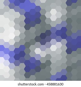 Abstract modern background with blue and gray polygons