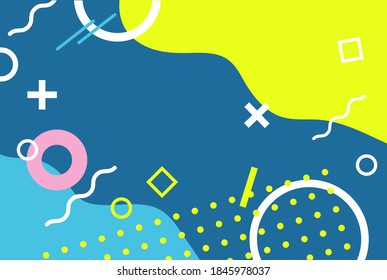 Abstrakter, moderner Hintergrund. Blauer Hintergrund mit Streifen. Abstraktes Vektorhintergrundstrukturdesign, helles Poster, bannergelber und blauer Hintergrund, Vektorgrafik.