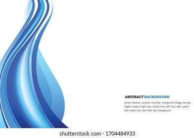 Abstract modern background with blue waves