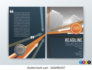 Abstract modern Background, Brochure design. Corporate business template for annual report in A4 size-vector illustration