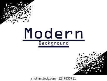 Abstract Modern Background with Broken Shapes