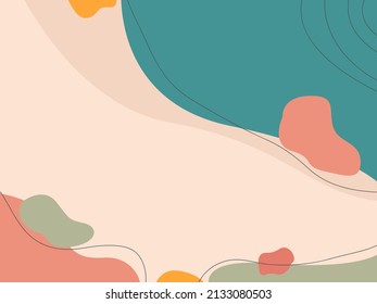 Resumen de fondo moderno con colores de hojas marrones. Fondo con espacio para texto. Plantilla de banner floral.