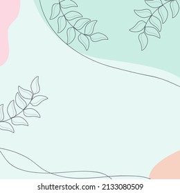 Abstract modern background with brown leaves colors.Background with space for text. Floral banner template.