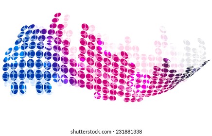 Abstract modern background with circles