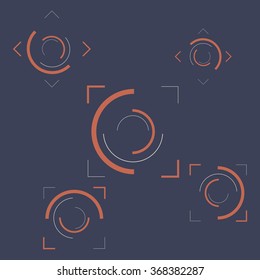 Abstract modern background with circles. Modern geometric background.