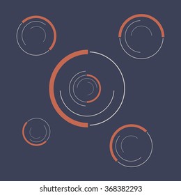 Abstract modern background with circles. Modern geometric background.