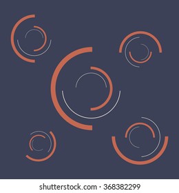 Abstract modern background with circles. Modern geometric background.