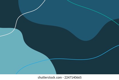 Abstract modern background with colored shapes and line art. Trendy fashion template with geometric elements. Hand drawn textures vector background suitable for social media, mobile app, advertising.