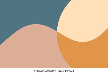 Abstract modern background with colored shapes. Trendy fashion template with geometric elements. Simple vector background suitable for social media, mobile app, advertising.