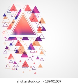 Abstract modern background with colored triangles