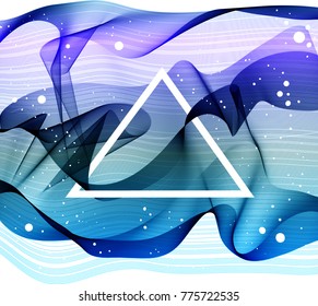 Abstract modern background with colorful digital wave, modern illustration for clean design
