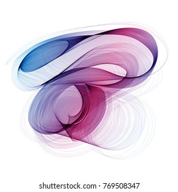 Abstract modern background, colorful wavy