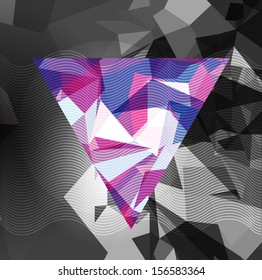Abstract modern background cosmic hipster crystal