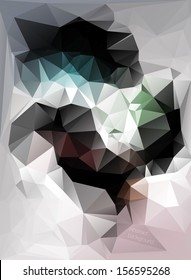 Abstract modern background cosmic hipster crystal