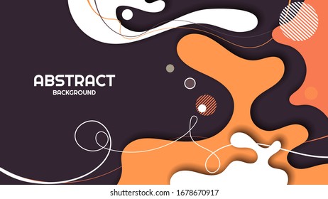 Abstract modern background with curved elements