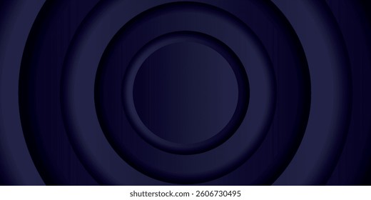 Abstract modern background dark blue with circle shadow decoration